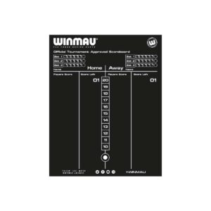 Winmau Dry Wipe scoreboard zwart