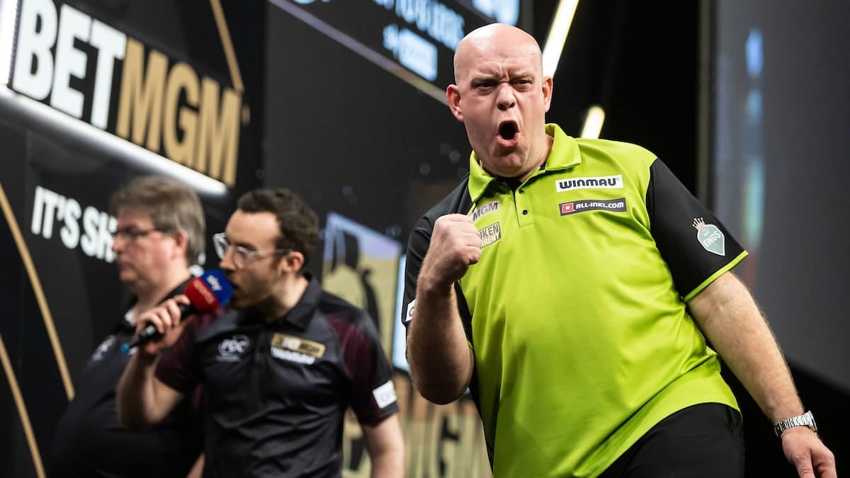Waanzinnige comeback: Van Gerwen verslaat Littler na 0-4 achterstand