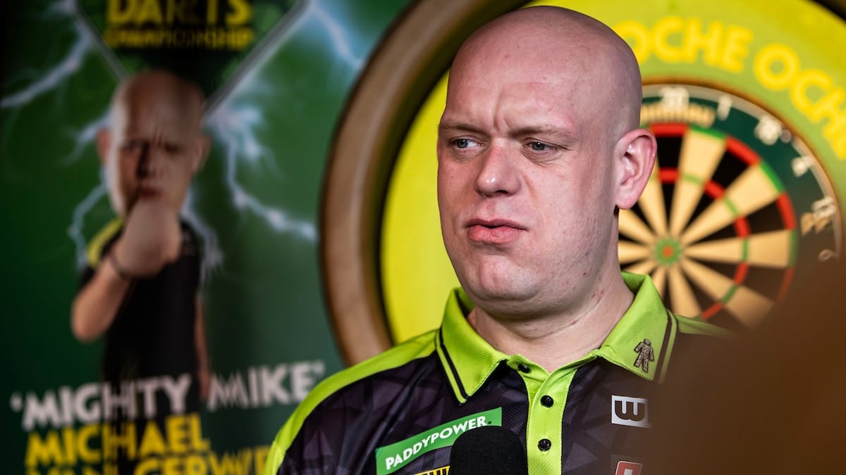 Van Gerwen strijdlustig na zwaar jaar: “Slechtste jaar ooit, maar mijn spel komt eraan”