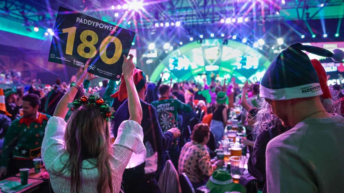 publiek in Alexandra Palace bij het WK Darts
